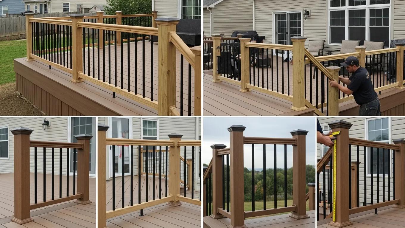 Deck railing installation in Louisville KY for safety and outdoor style